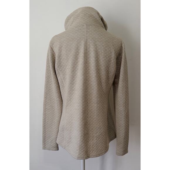 KUHL Athena women's quilted pullover sz M cowl neck outdoor kangaroo pocket cozy - Picture 2 of 4